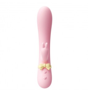 MizzZee - Moon Rabbit Heating Dual Vibrator Massage Wand (Chargeable - Pink)